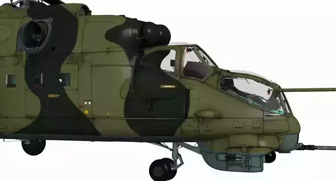 Mil Mi-24V Hind 3D model