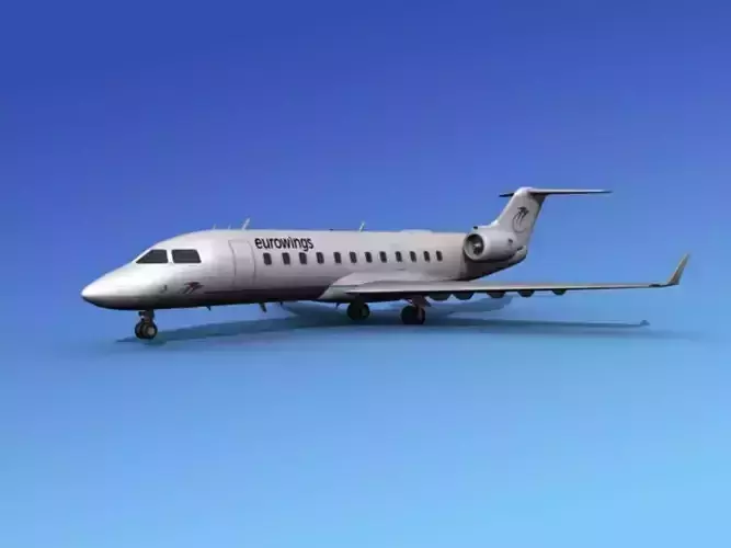 Canadair CRJ200 Eurowings 3D model