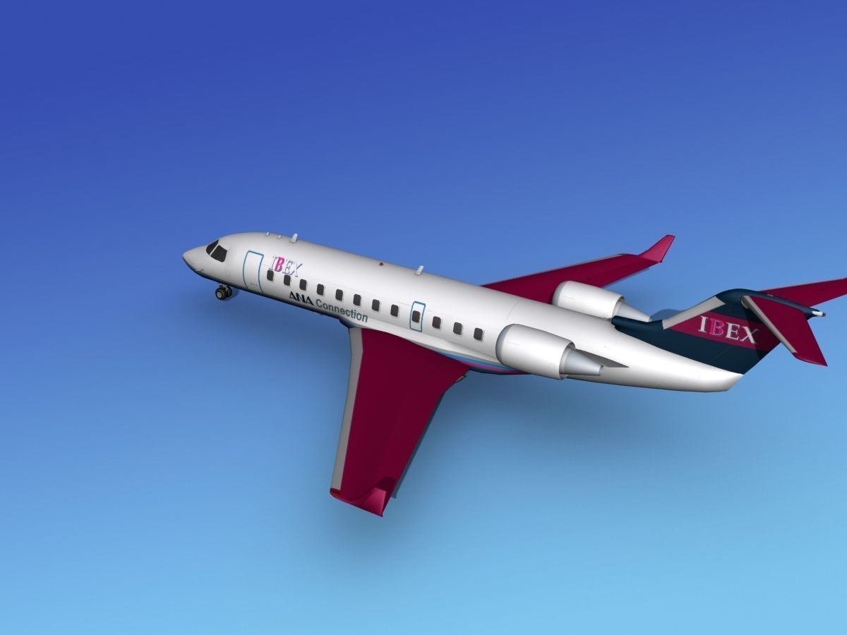 Canadair CRJ200 Ibex Airlines 3D model_7