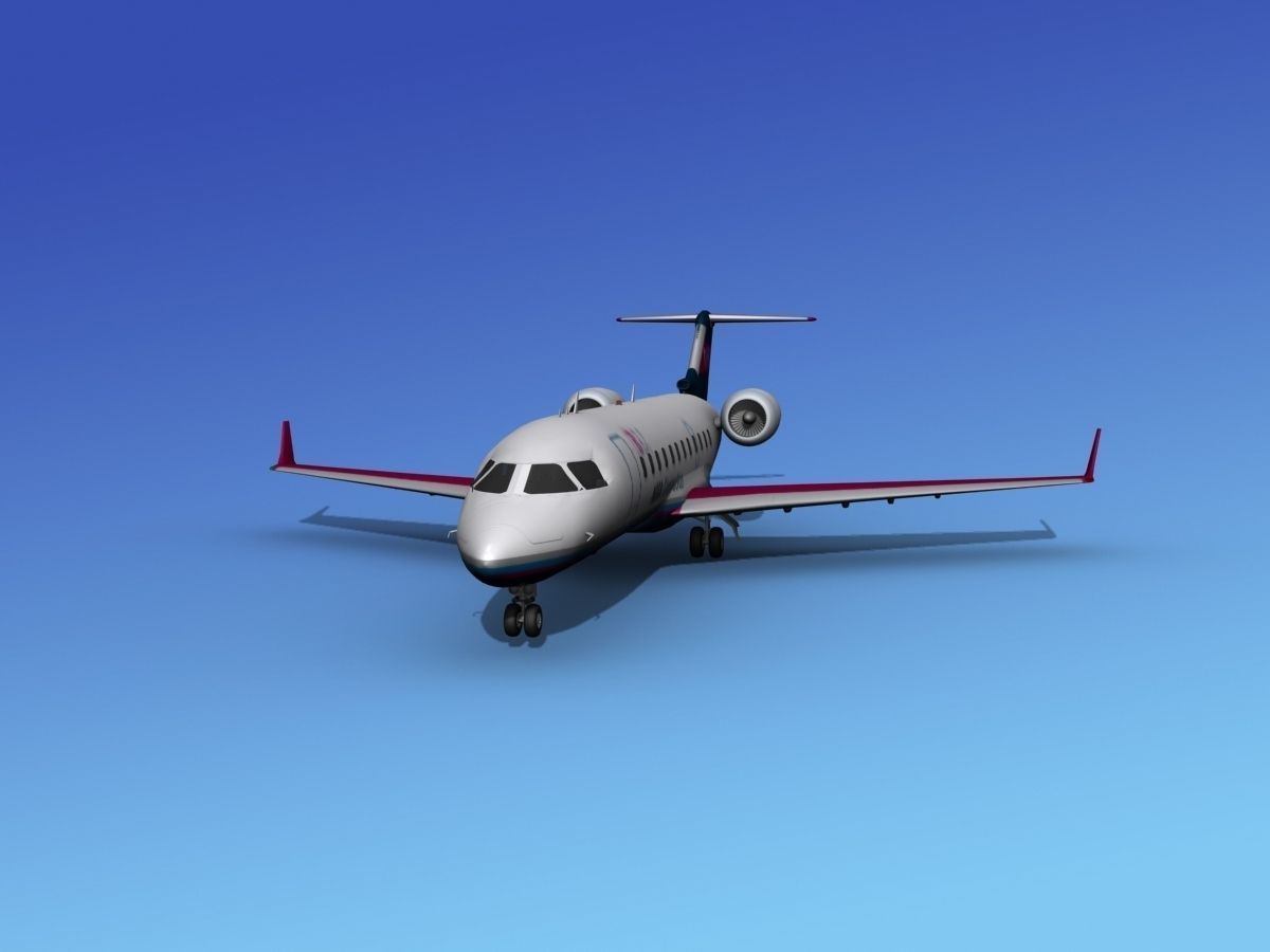 Canadair CRJ200 Ibex Airlines 3D model_1