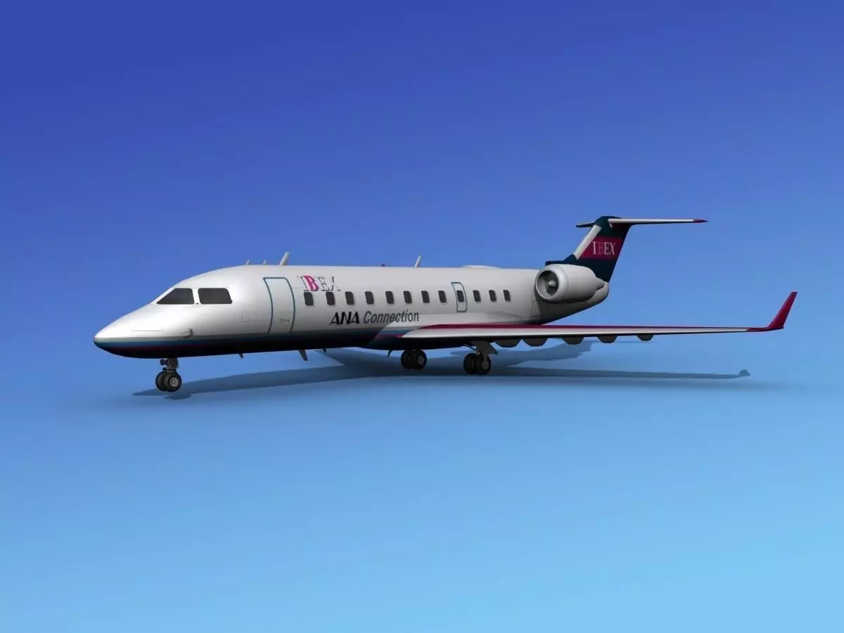 Canadair CRJ200 Ibex Airlines 3D model_0