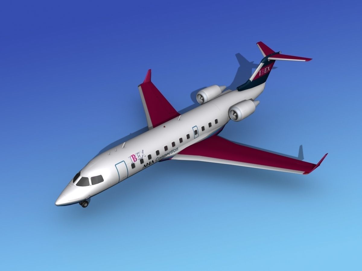 Canadair CRJ200 Ibex Airlines 3D model_9