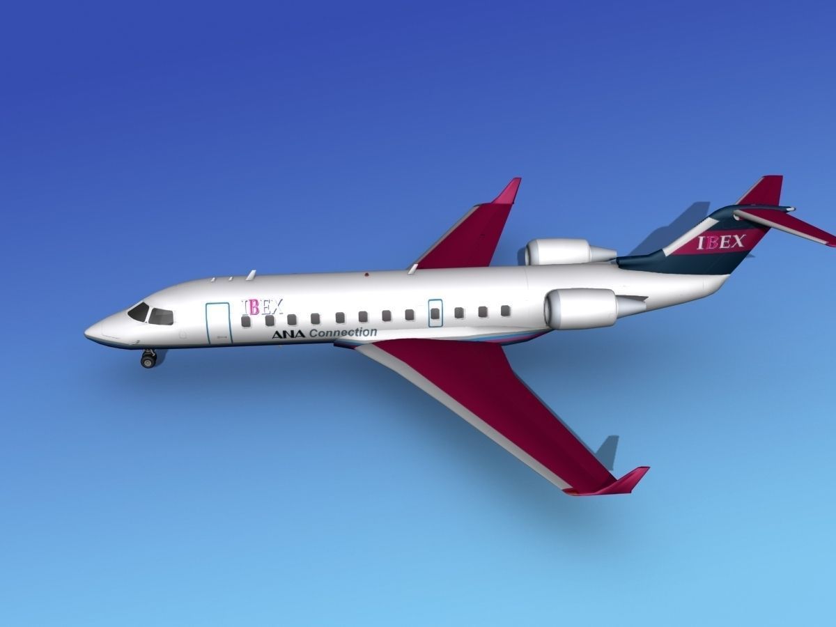 Canadair CRJ200 Ibex Airlines 3D model_8