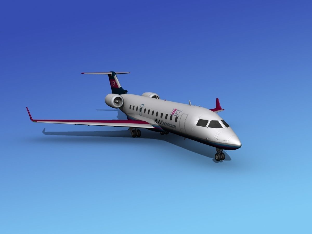 Canadair CRJ200 Ibex Airlines 3D model_2