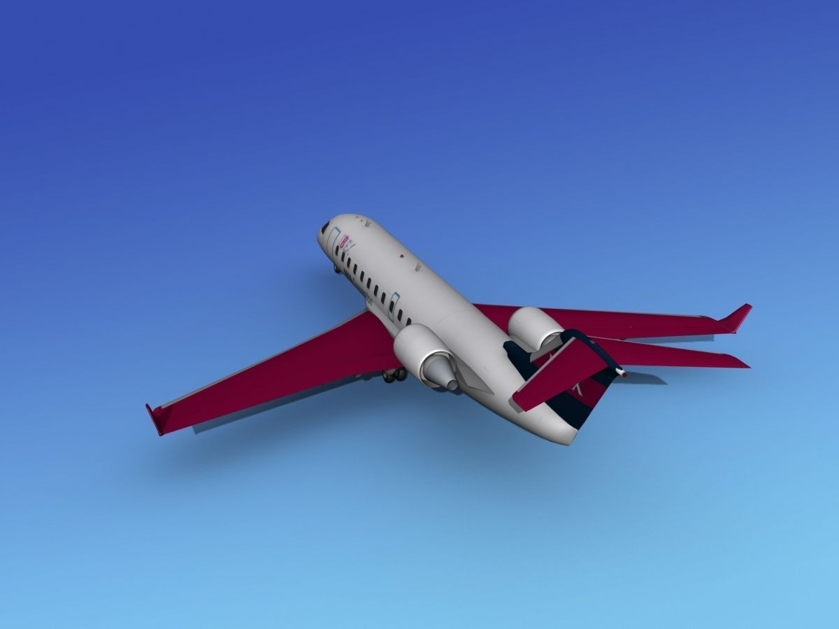 Canadair CRJ200 Ibex Airlines 3D model_6