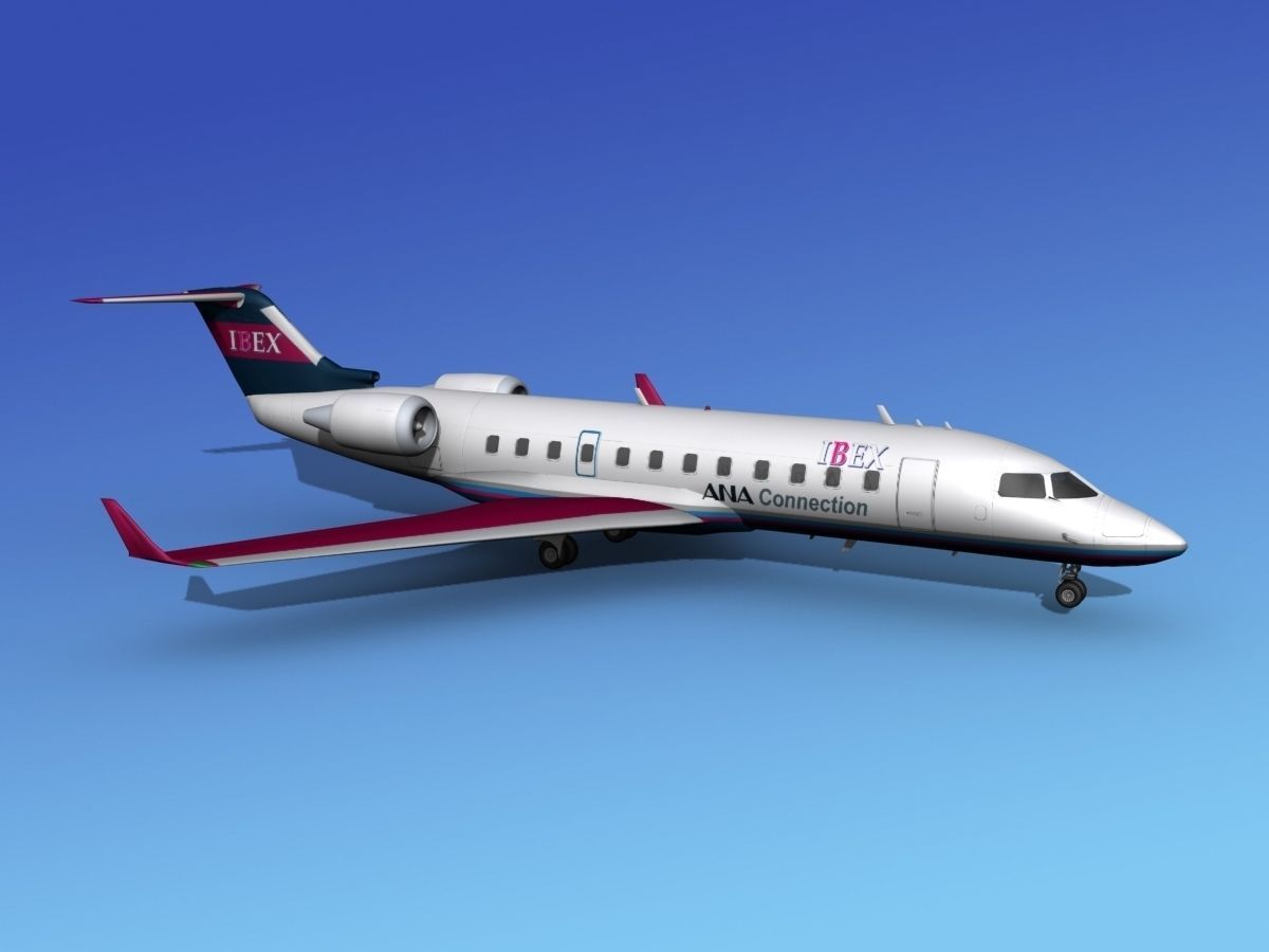 Canadair CRJ200 Ibex Airlines 3D model_10