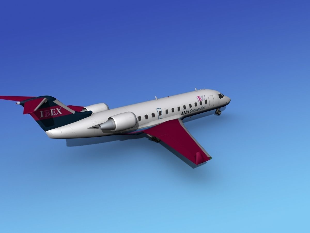 Canadair CRJ200 Ibex Airlines 3D model_5