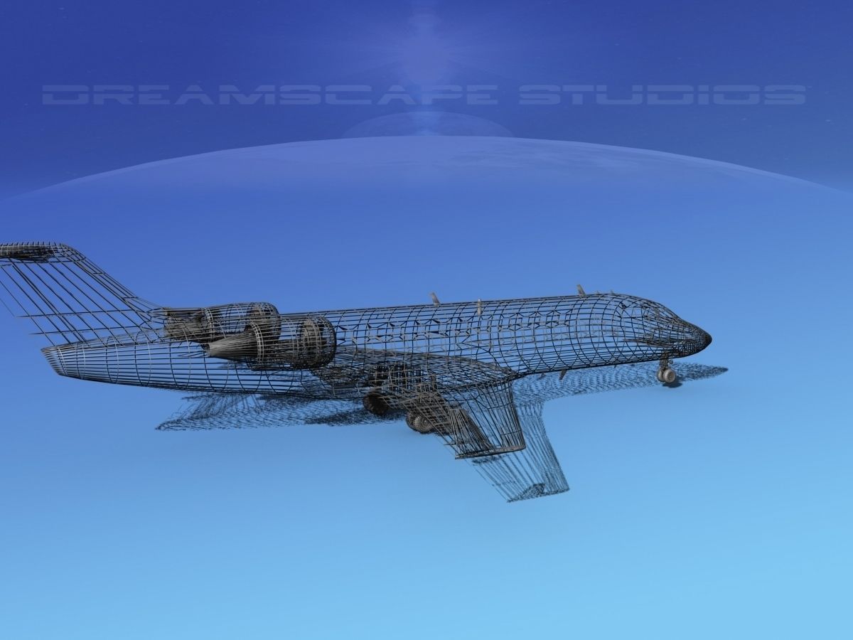 Canadair CRJ200 Ibex Airlines 3D model_14