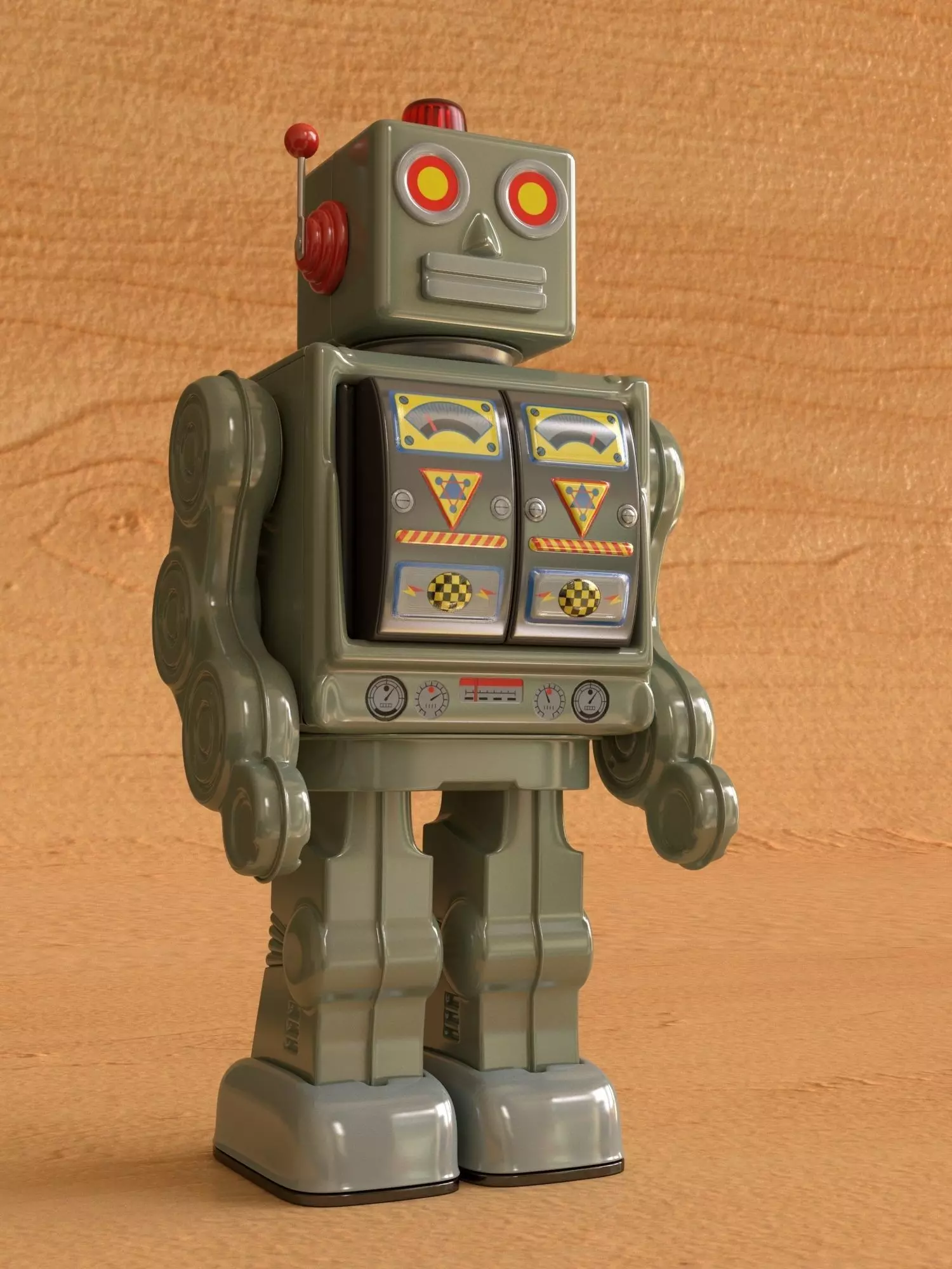 Vintage Style Collectible Robot Star Rider 3D model