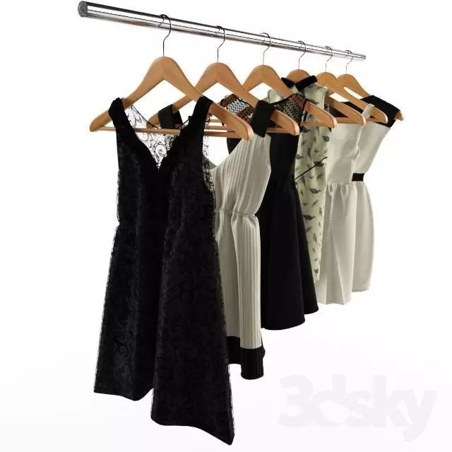 Zara Dresses Free 3D model