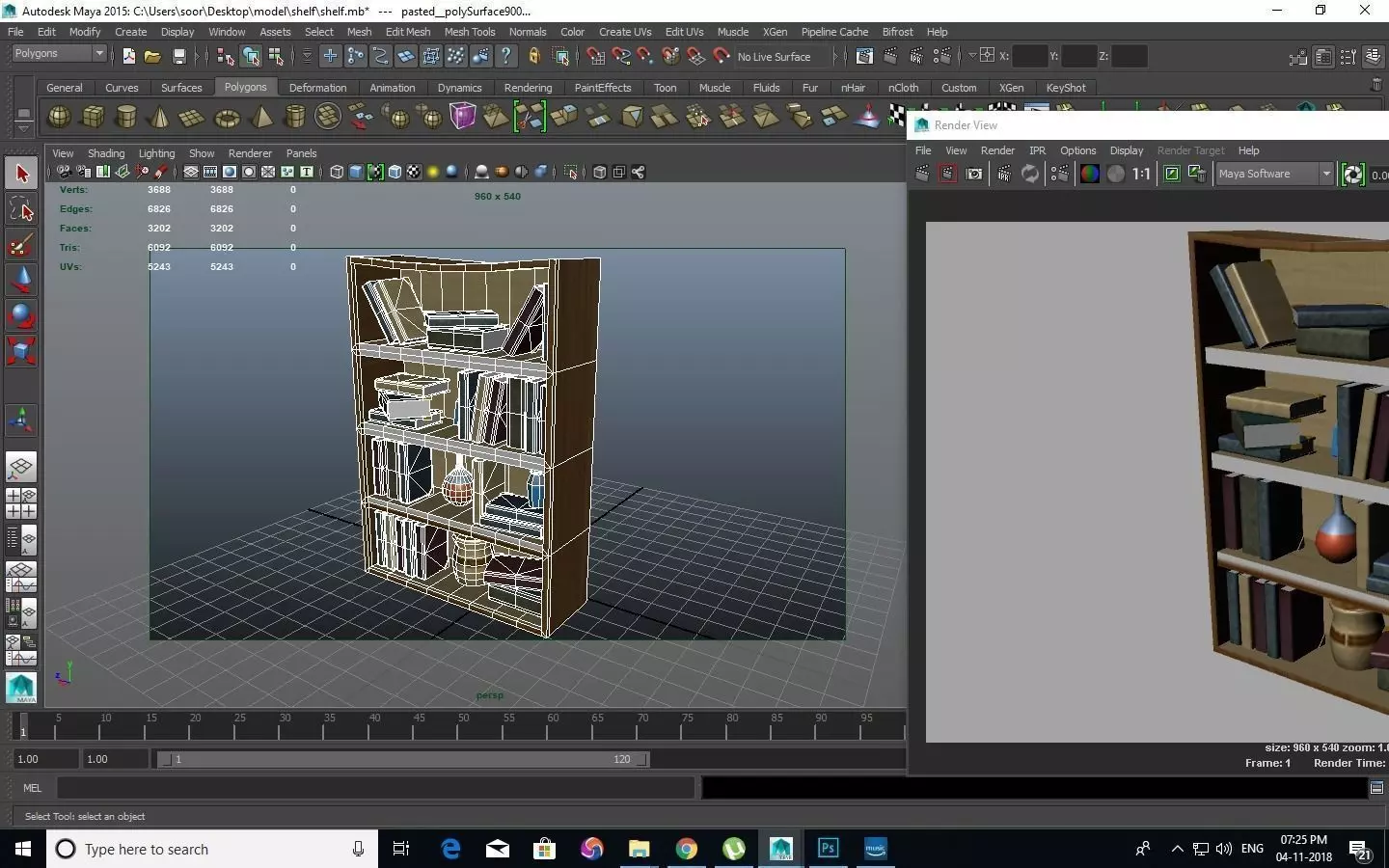 book shelf Free 3D model