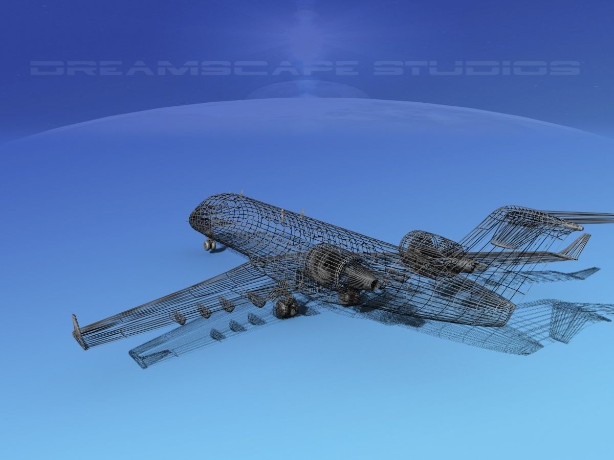 Canadair CRJ200 United Express 3D model_14