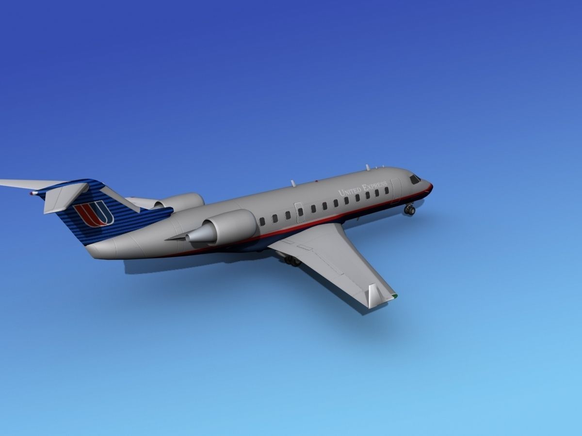 Canadair CRJ200 United Express 3D model_6