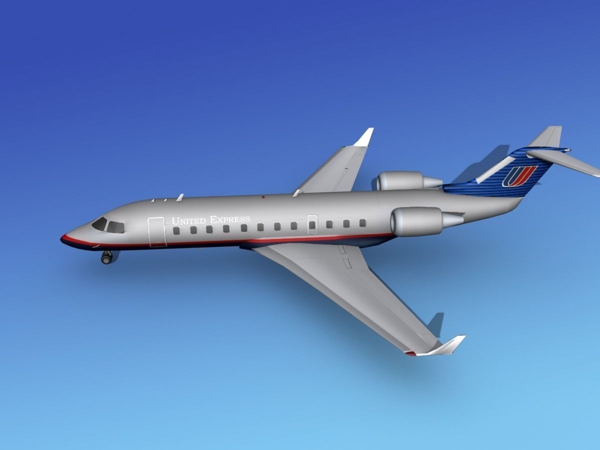 Canadair CRJ200 United Express 3D model_9