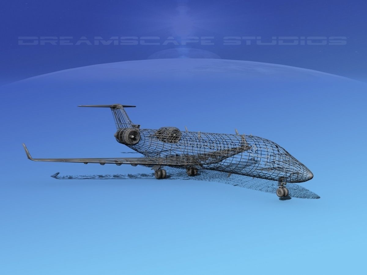 Canadair CRJ200 United Express 3D model_13
