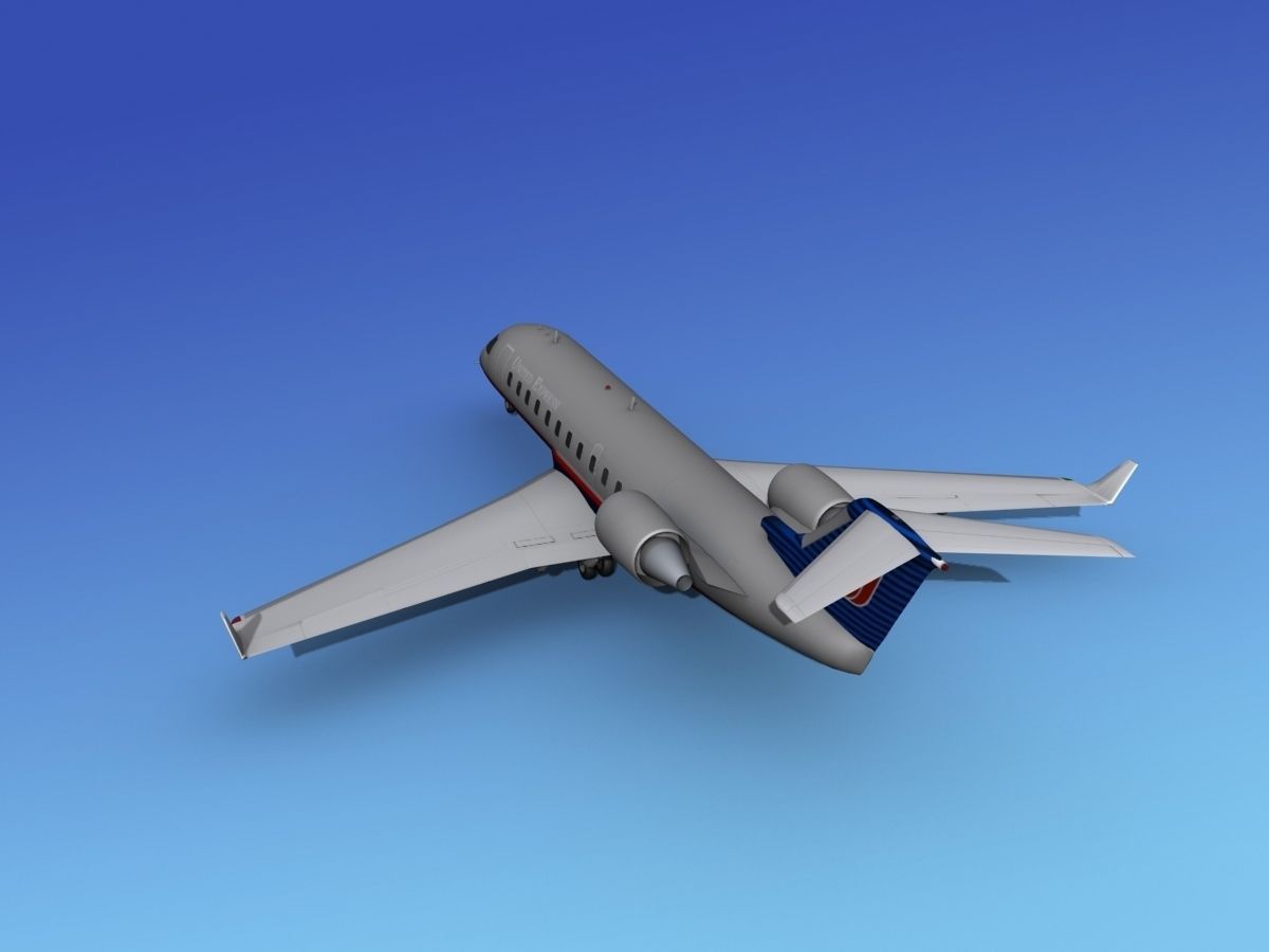Canadair CRJ200 United Express 3D model_7