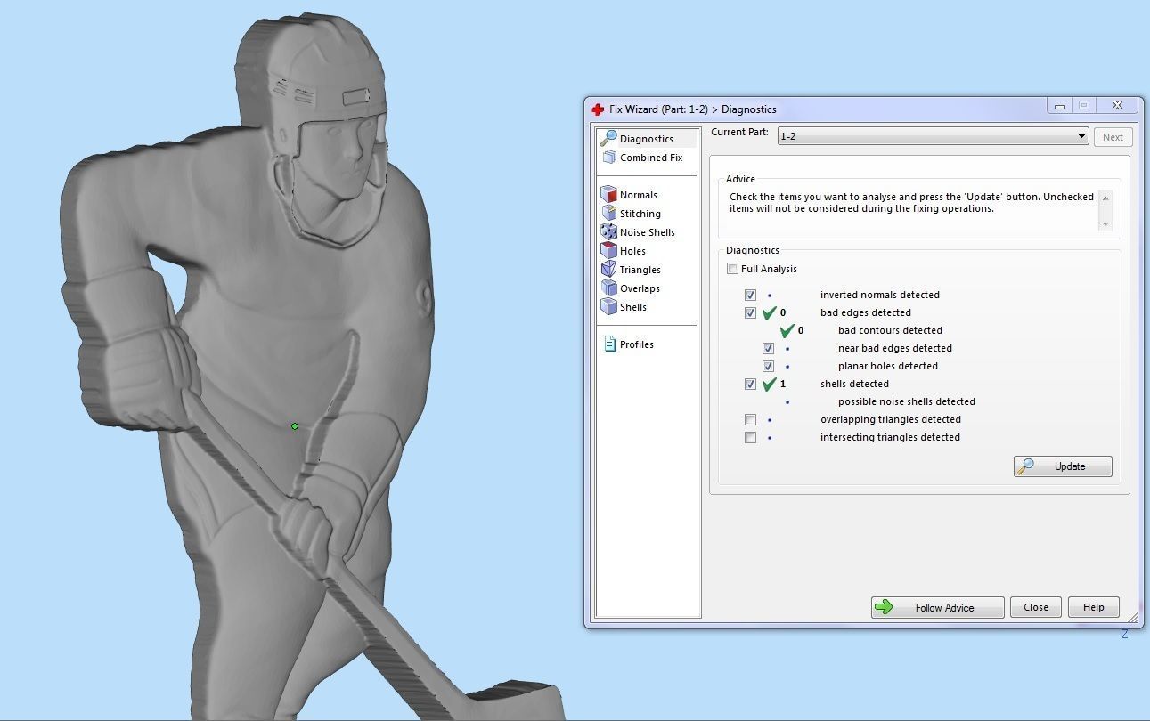 hockey player     3D print model_5