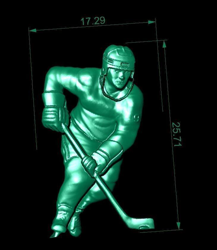 hockey player     3D print model_3