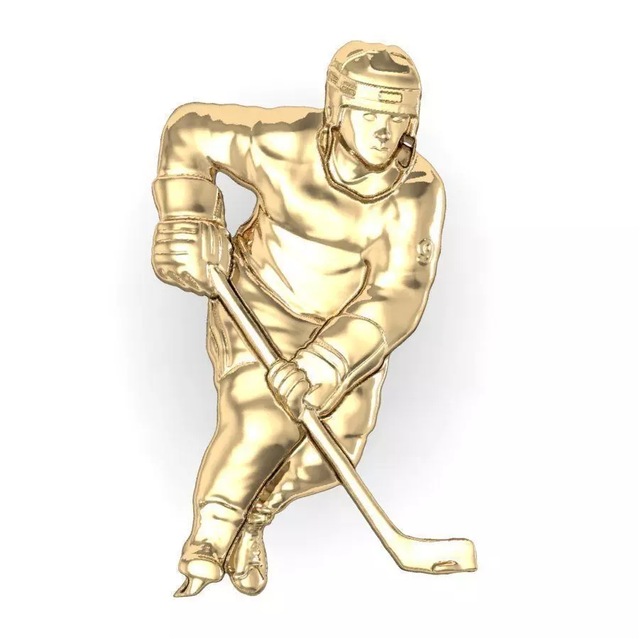 hockey player     3D print model_0