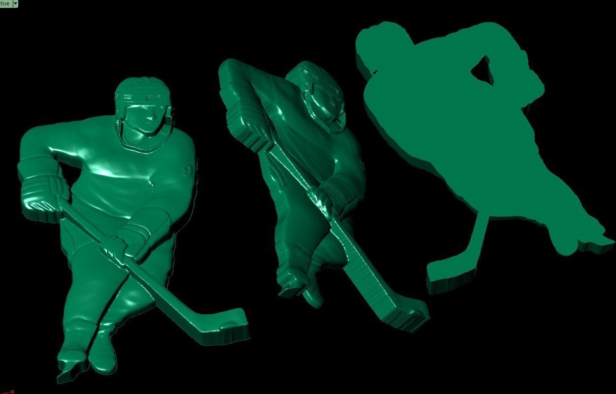 hockey player     3D print model_4