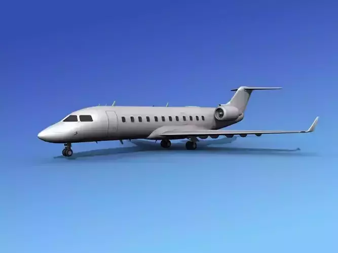 Canadair CRJ200 Unmarked 2 3D model