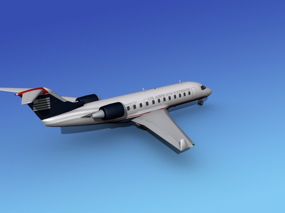 Canadair CRJ200 US Air Express 3D model_2
