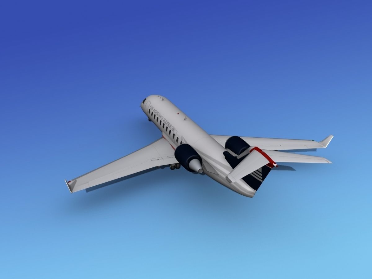 Canadair CRJ200 US Air Express 3D model_6