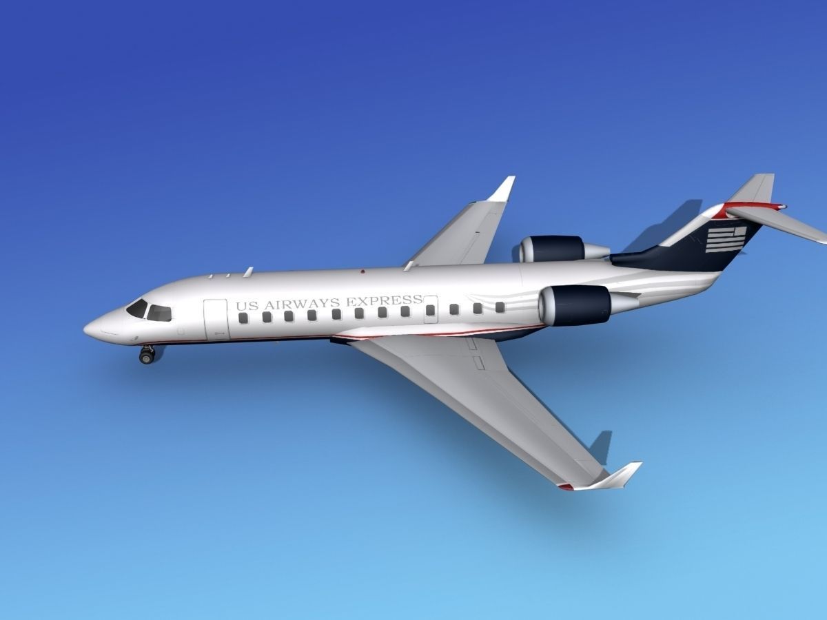 Canadair CRJ200 US Air Express 3D model_8