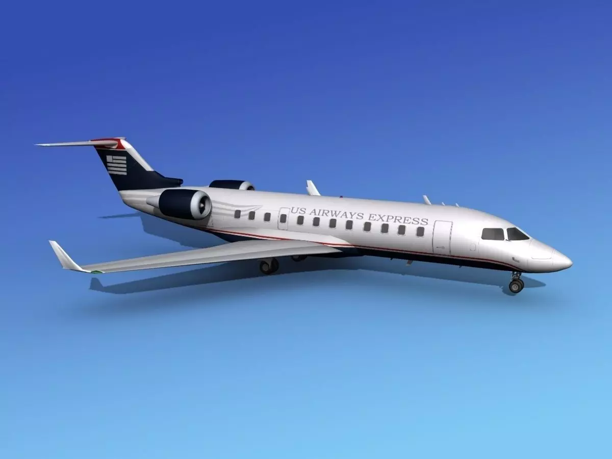 Canadair CRJ200 US Air Express 3D model_0