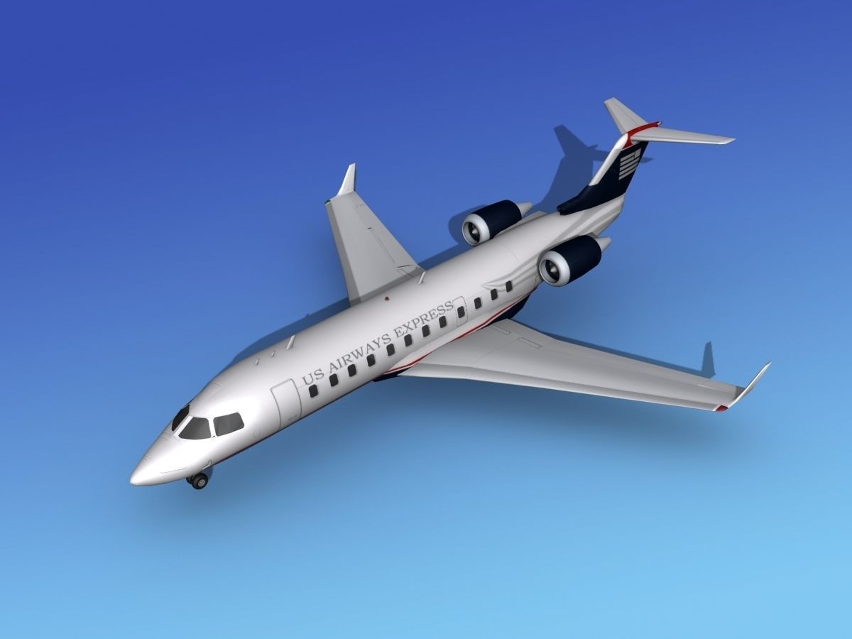 Canadair CRJ200 US Air Express 3D model_7