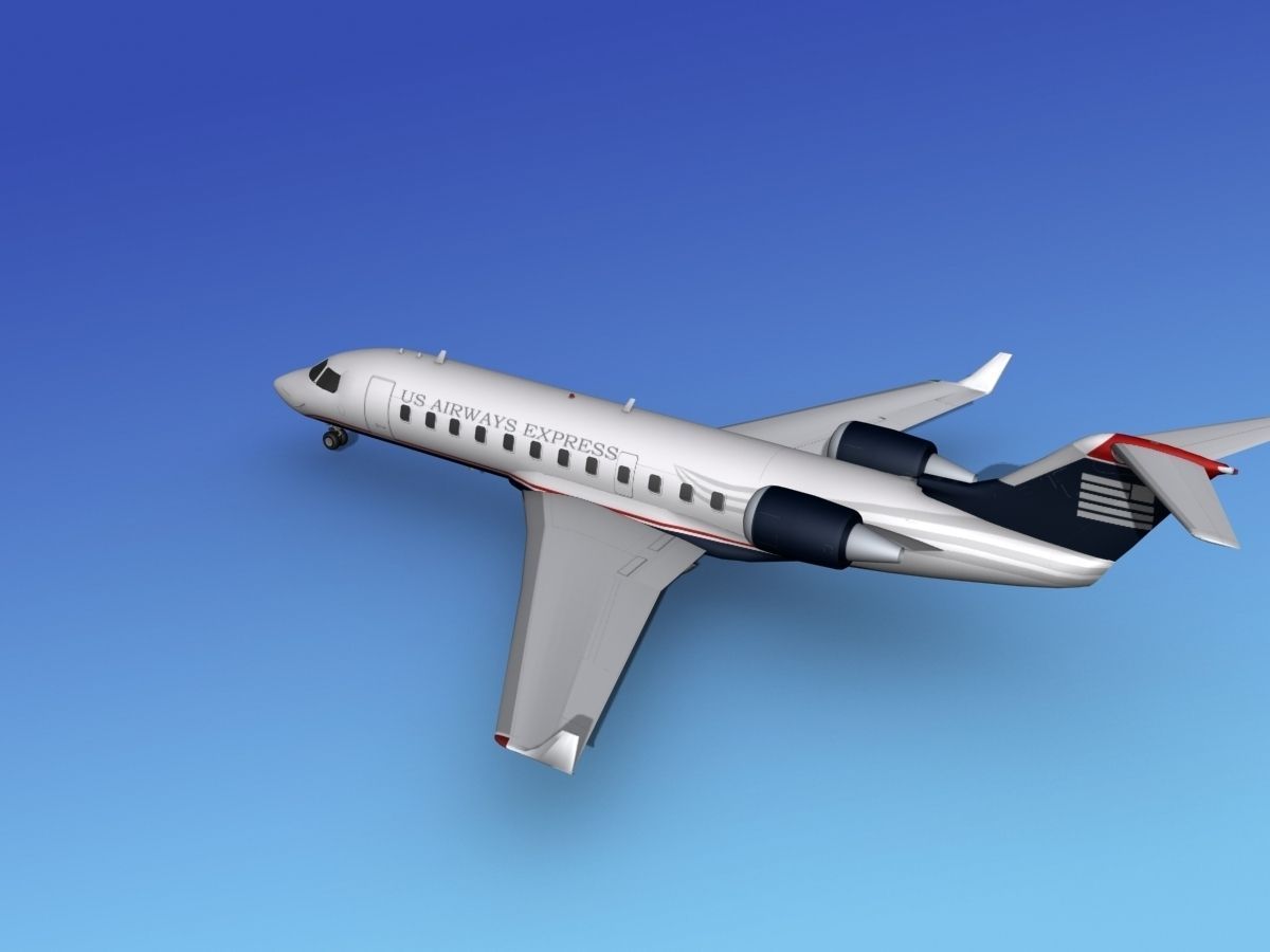 Canadair CRJ200 US Air Express 3D model_9