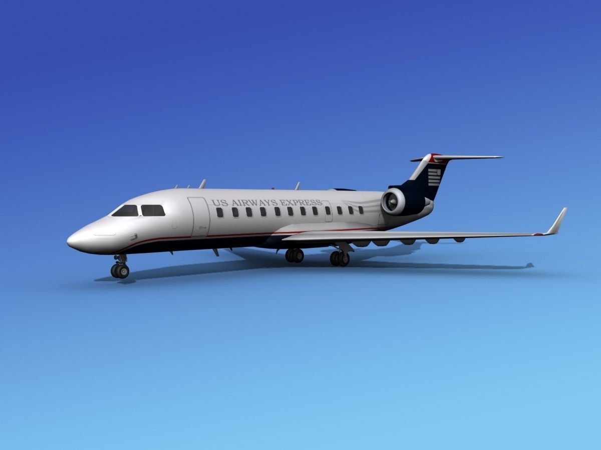 Canadair CRJ200 US Air Express 3D model_4