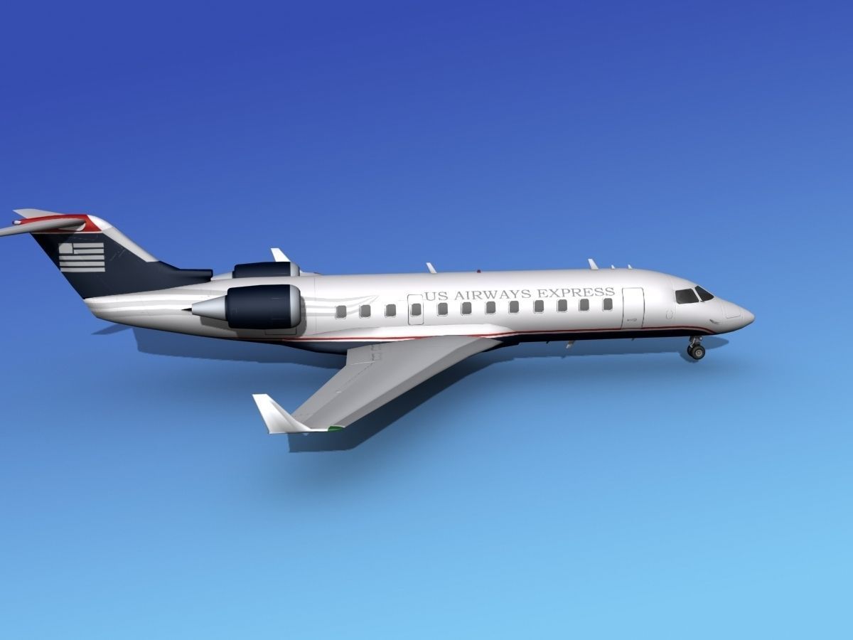 Canadair CRJ200 US Air Express 3D model_5