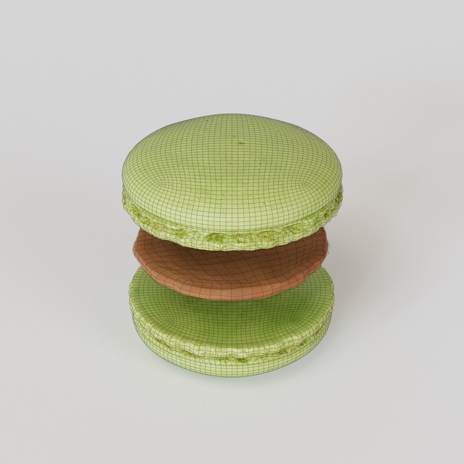 Macarons Low Poly macaron Low-poly 3D model_16