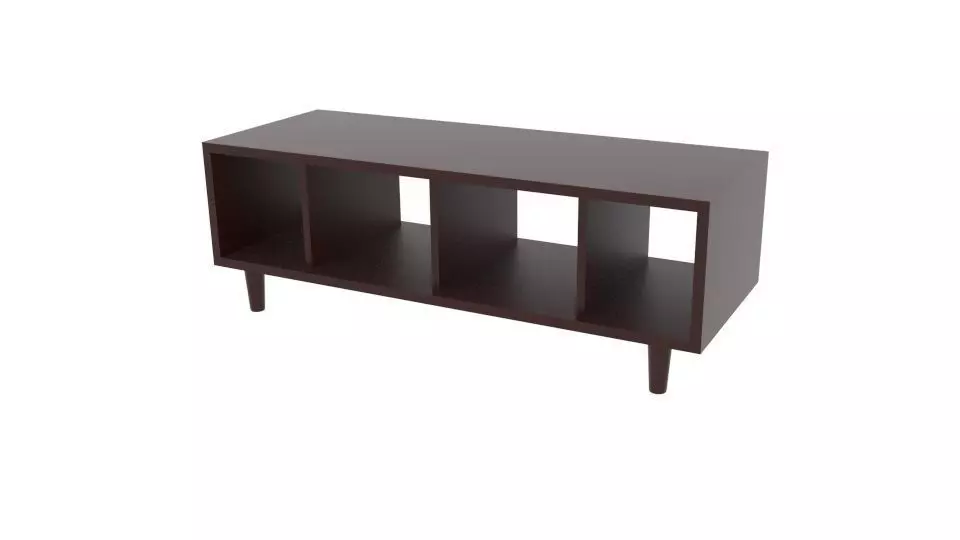 Japanese Hollow Shelf Free Free low-poly 3D model
