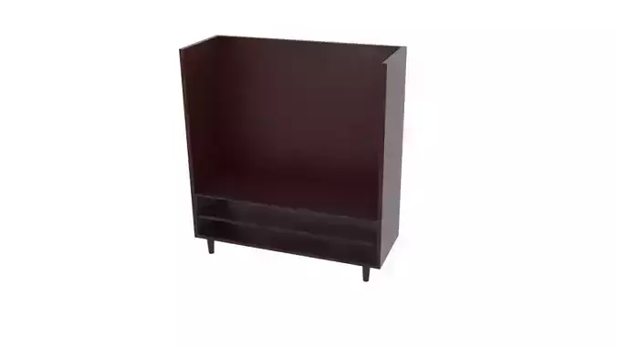 Japanese Hollow Shelf High Free Free low-poly 3D model