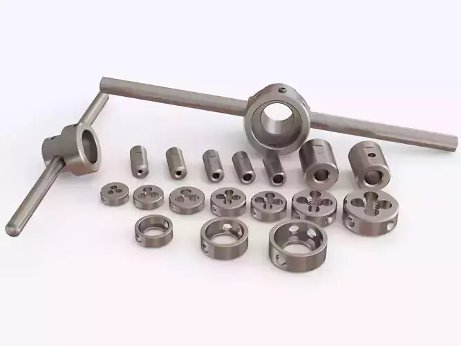 Set dies of metal tooling
