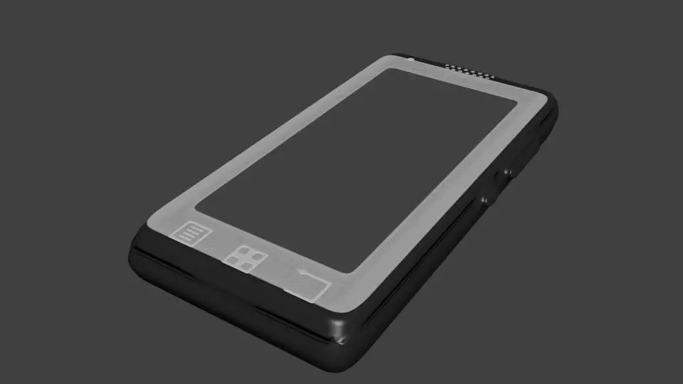 mobile phone lenovo Low-poly 3D model_0