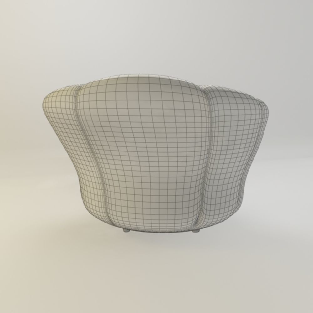 chair plaid 3D print model_5