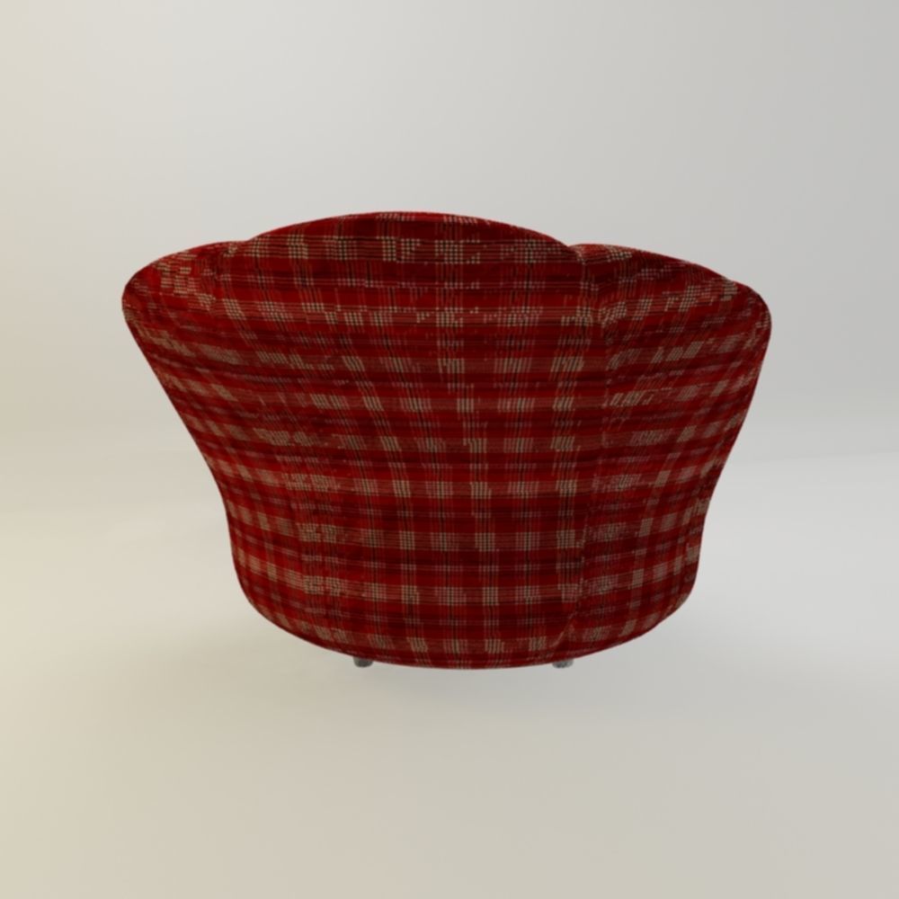 chair plaid 3D print model_4