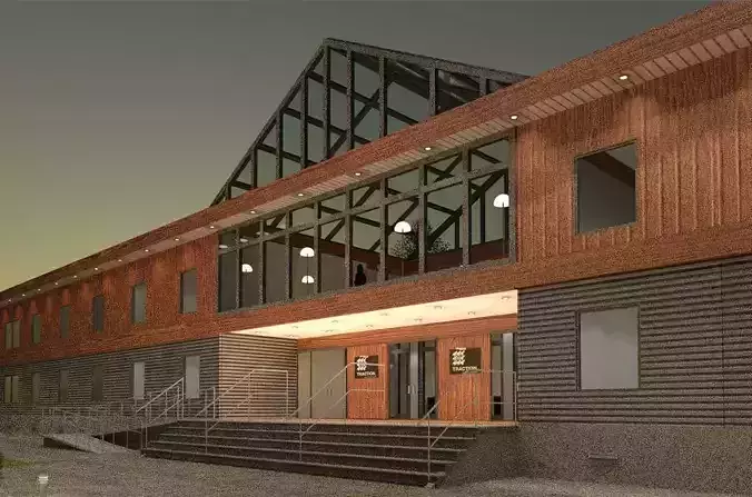 OFFICE BUILDING  MODULAR CONSTRUCTION MODEL 