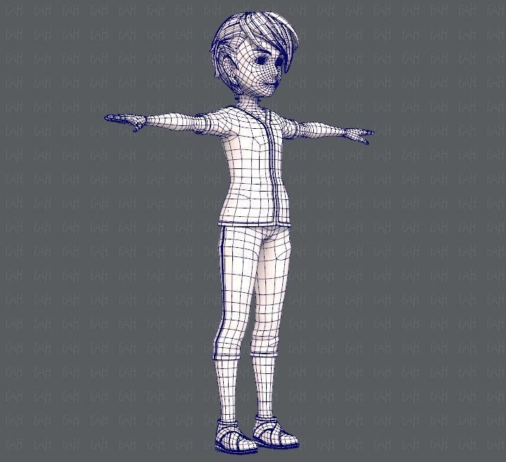 Base ManV02 Clothing V01 Low-poly 3D model_12