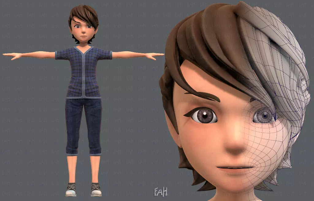 Base ManV02 Clothing V01 Low-poly 3D model_0