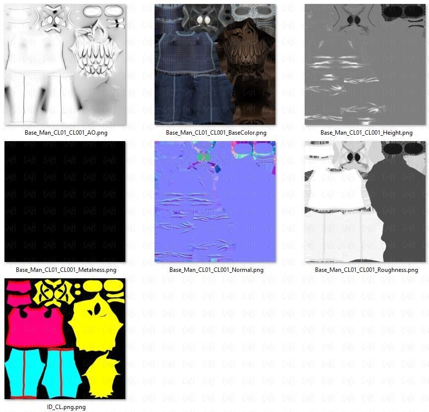 Base ManV02 Clothing V01 Low-poly 3D model_50