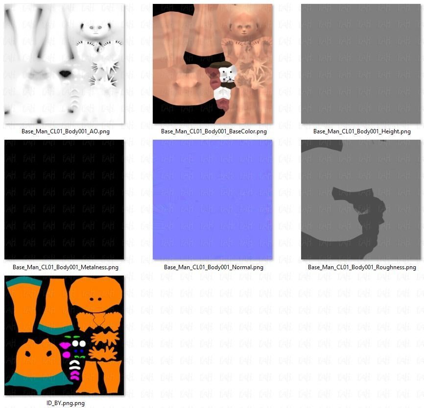 Base ManV02 Clothing V01 Low-poly 3D model_49