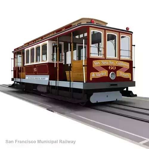 San Francisco Cable Car  3D model