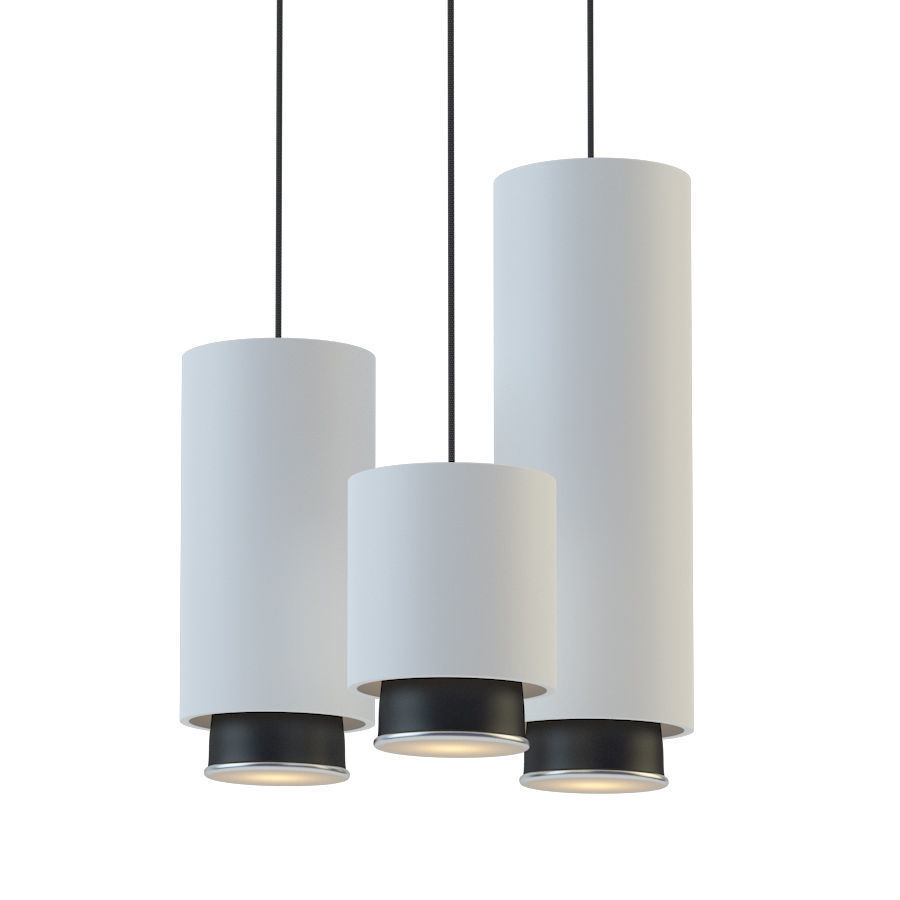 Fabbian claque lamp set 3D model_1