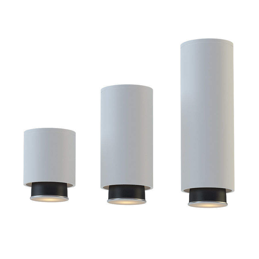 Fabbian claque lamp set 3D model_2
