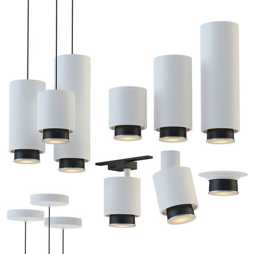 Fabbian claque lamp set 3D model