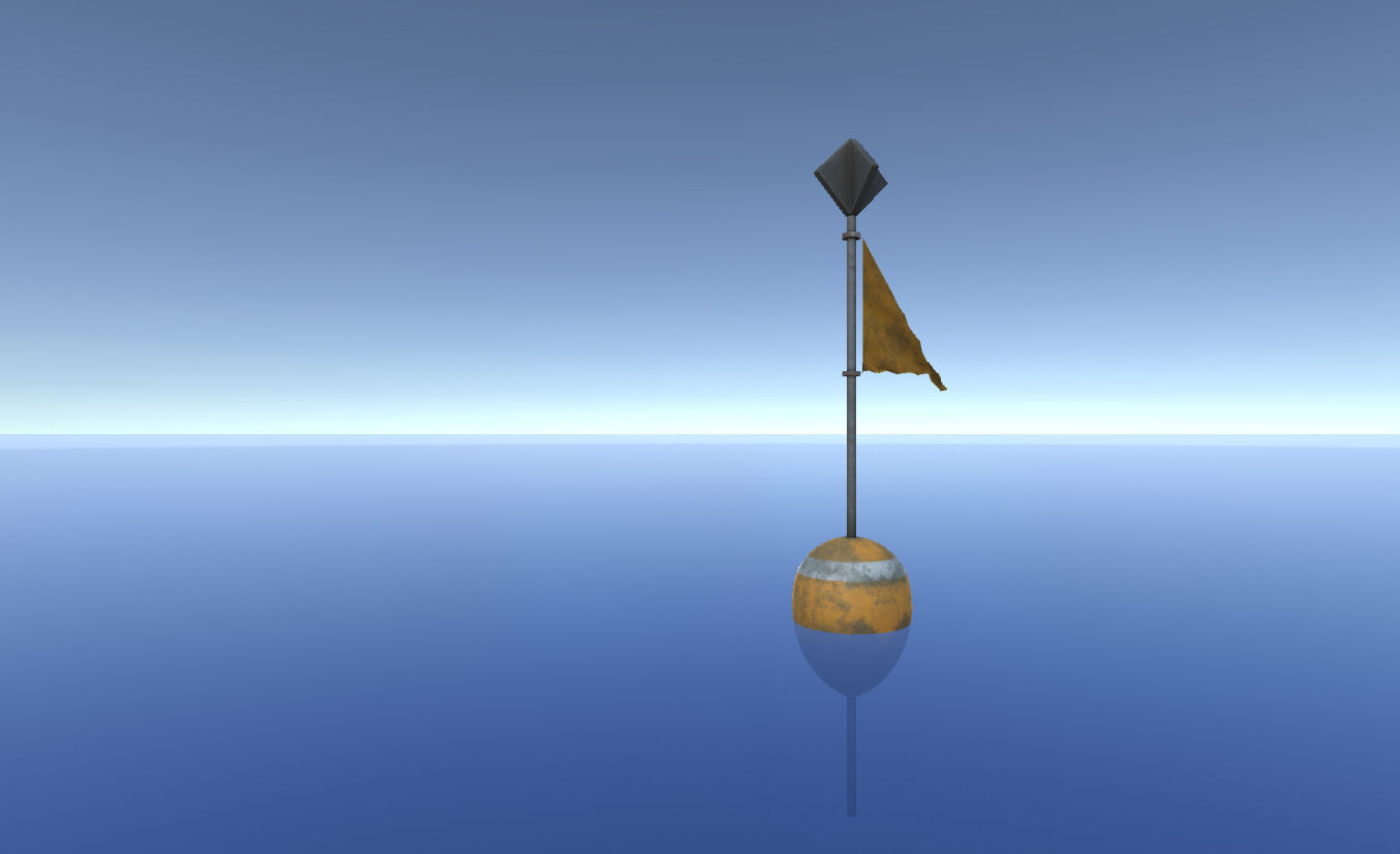 Buoy Set lighthouse Low-poly 3D model_2